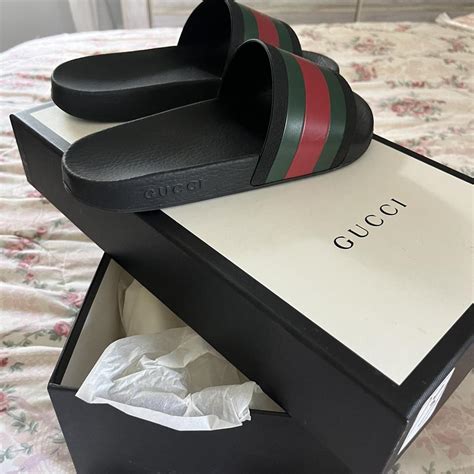 jelly gucci slides|gucci slides size 5.